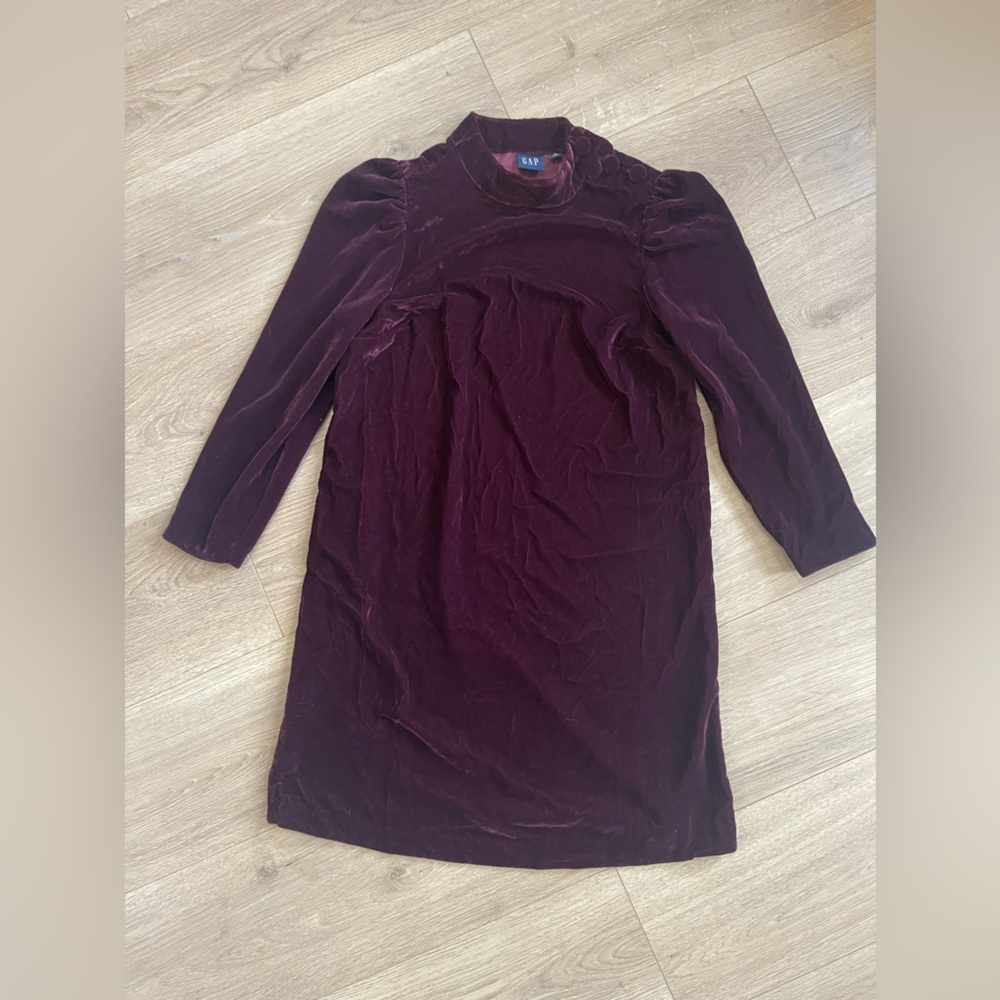 Burgundy Velvet Dress